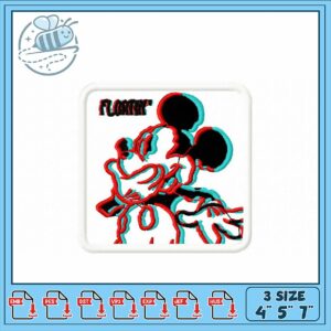 Embroidery Design Mickey Mouse Hugging Friends