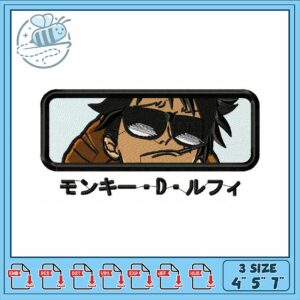 Embroidery Design Monkey D Luffy Patch for Crafting