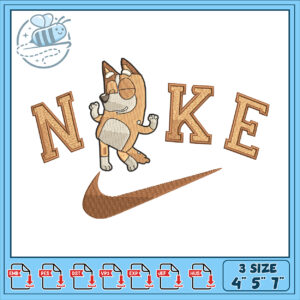 Embroidery Design Nike Dog Puppy