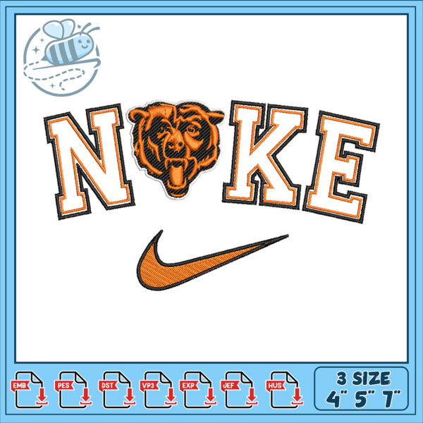 Embroidery Design Noke Bear 3 Sizes