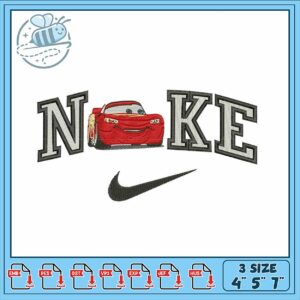 Embroidery Design Noke Cars Theme for Kids Apparel