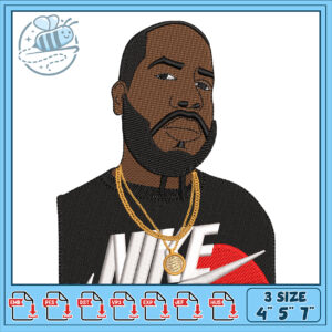 Embroidery Design Rapper Portrait