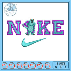 Embroidery Design Sulley Nike Logo