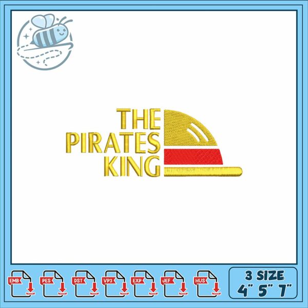 Embroidery Design The Pirates King Hat Delightful