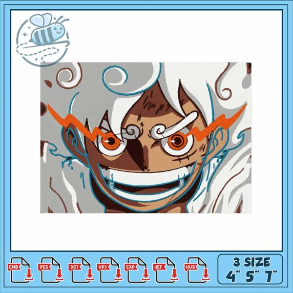Embroidery Design featuring Spirited Character Art
