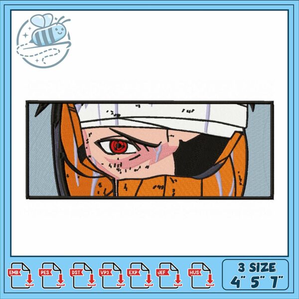 Embroidery Design for Anime Character Fan Art