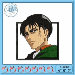 Embroidery Design for Anime Character Stitching Art