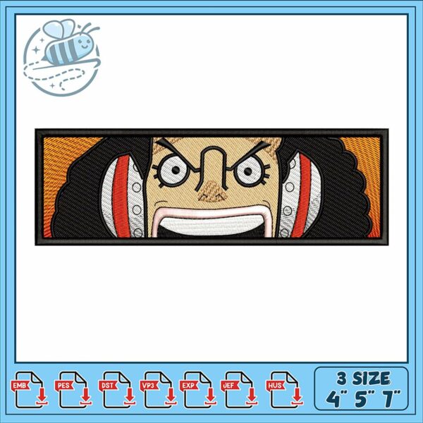 Embroidery Design for Bold Character Art 4x5x7
