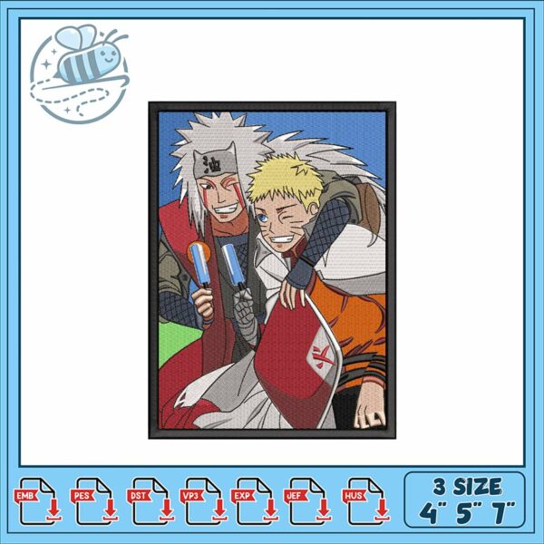 Embroidery Design for Naruto Characters Fun Art