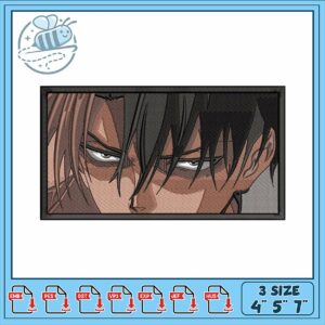 Embroidery Design of Anime Character Facing Forward