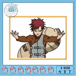 Embroidery Design of Anime Character Sand Ninja