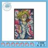 Embroidery Design of Animated Girl Running 3 Sizes