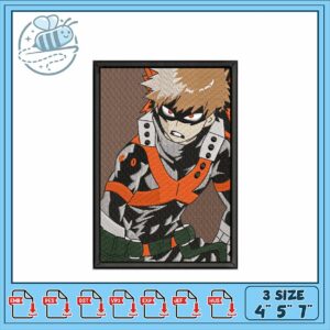 Embroidery Design of Anime Character for Crafts