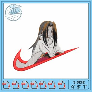 Embroidery Design of Anime Character in Three Sizes
