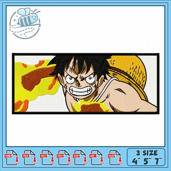 Embroidery Design of Bold Pirate Character Art