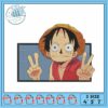Embroidery Design of Cartoon Boy on Cloud Journey
