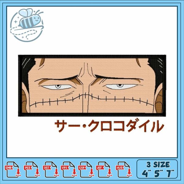Embroidery Design of Character with Unique Features