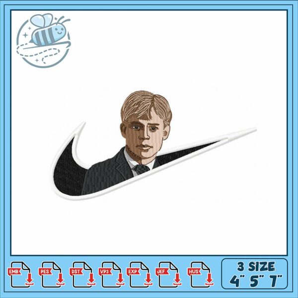 Embroidery Design of Classic Character and Nike Logo