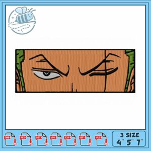Embroidery Design of Cool Character Expression Art