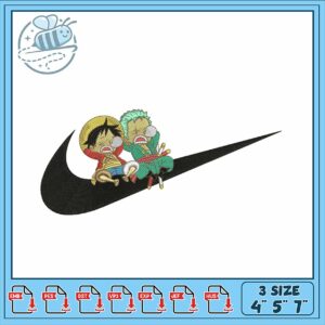 Embroidery Design of Friends on Nike Logo Style