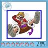 Embroidery Design of Fierce Masked Anime Character