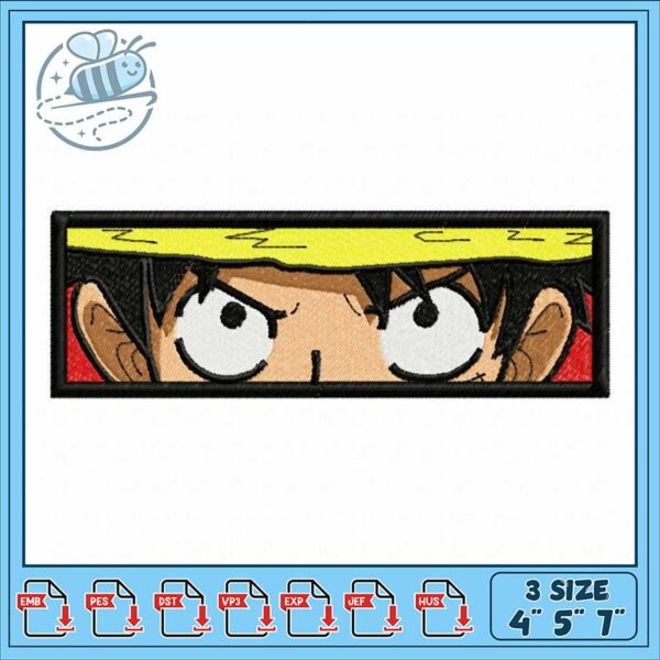 Embroidery Design of Heroic Character in Three Sizes