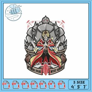 Embroidery Design of Iconic Alchemist Characters