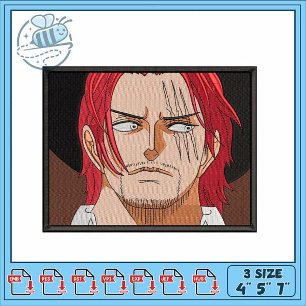 Embroidery Design of Iconic Pirate Character Art
