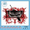 Embroidery Design of Japanese Demon Character Art