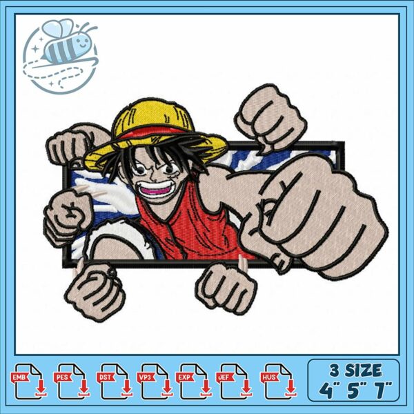 Embroidery Design of Powerful Cartoon Character Art