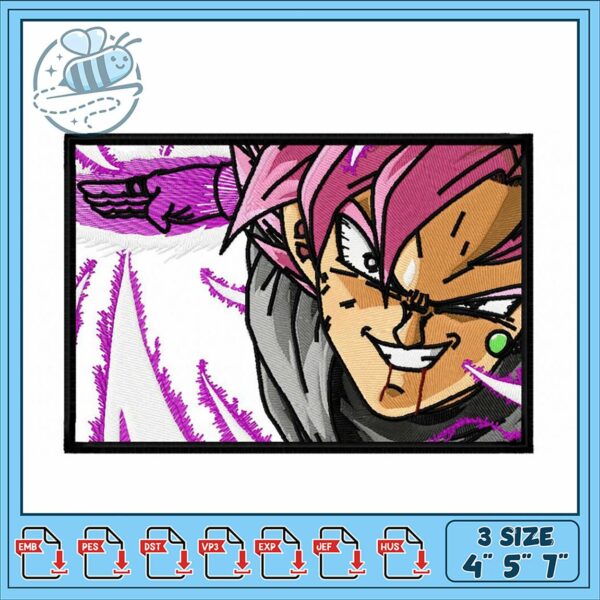 Embroidery Design of Stylish Animated Character Art