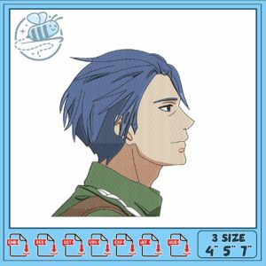 Embroidery Design of Stylish Character Profile Art