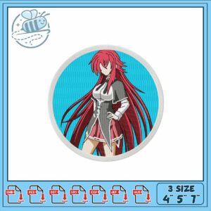 Embroidery Design of Stylish Character with Long Hair