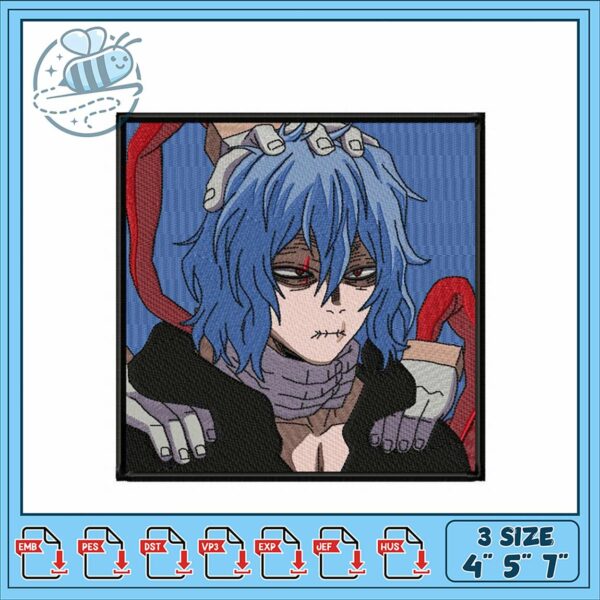 Embroidery Design of Unique Anime Character Art