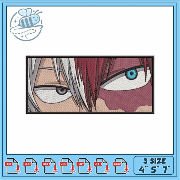 Embroidery Design of Unique Anime Character Face