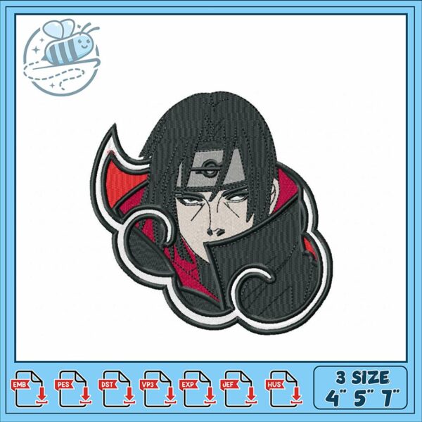 Embroidery Design of Unique Anime Character Patch