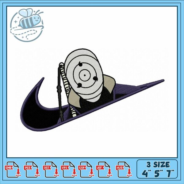 Embroidery Design of Unique Hat Character Art
