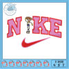 Embroidery Design Superhero Nike Style 4 to 7 Inches