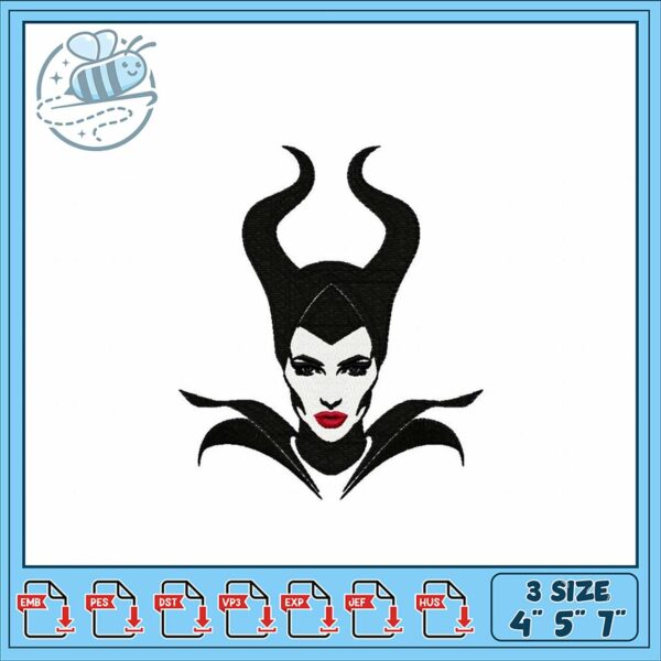 Enchanting Maleficent Embroidery Design for All