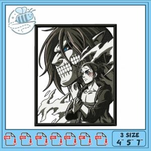 Epic Character Embroidery Design for Crafting Fun