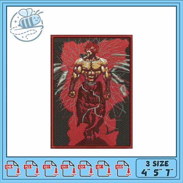 Epic Hero Embroidery Design in Three Sizes Available