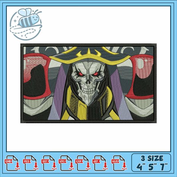 Epic Skull Warrior Embroidery Design for Crafts