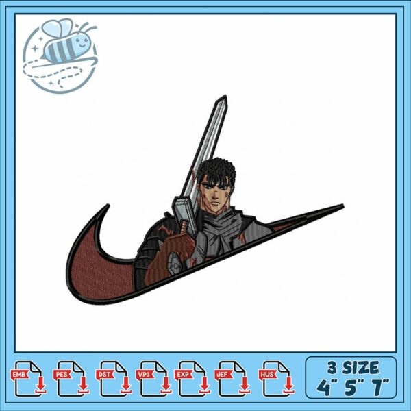 Epic Sword Master Embroidery Design Download File