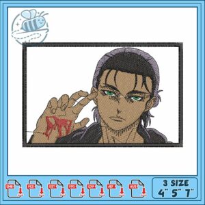 Eren bloody hand embroidery
