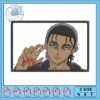 Eren face art design embroidery, eren yeager face​ embroidery