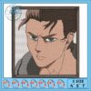 Eren eye art design embroidery, eren yeager eye​ embroidery