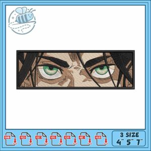 Eren yeager eye art hand embroidery
