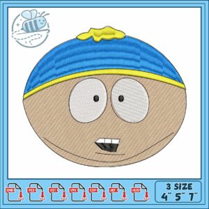 Eric cartman face embroidery
