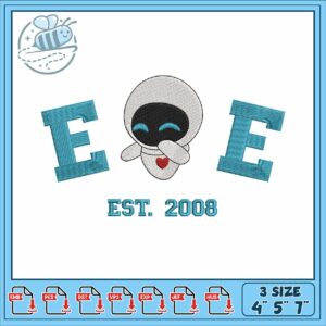 Eve disney 2008 art embroidery, wall e movie​ embroidery