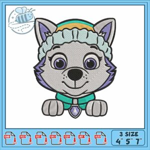 Everest dog cartoon embroidery Everest dog cartoon embroidery